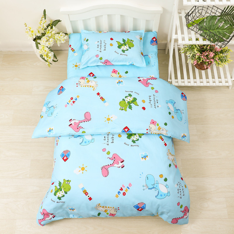 Kindergarten quilt Three-piece set Six-piece set with core Baby bed set Into the garden bed product Cotton nap quilt with core