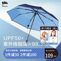 Banana mens double-layer three-fold vinyl sunscreen UV-resistant womens sunshade sun umbrella