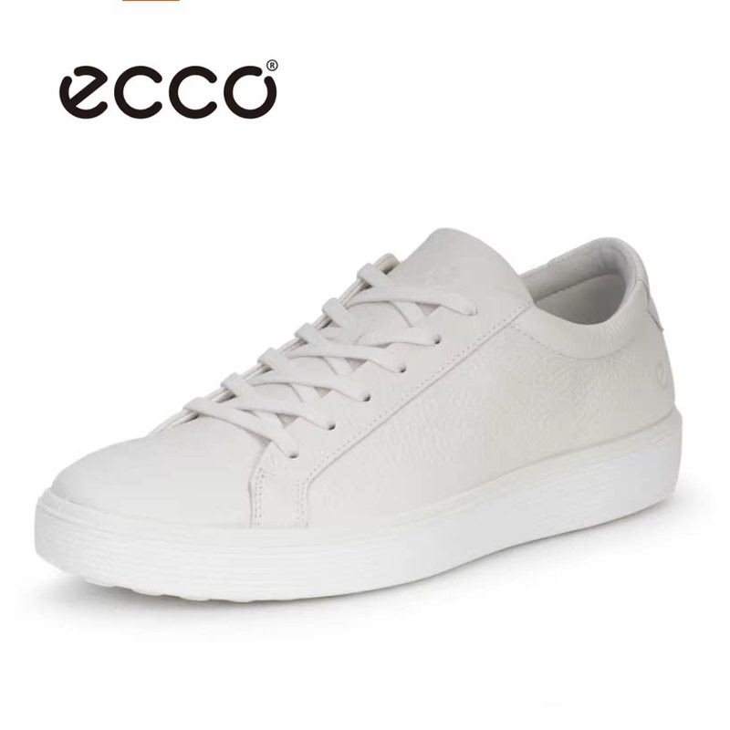 Ecco Men's Shoes New Versatile Classic Genuine Leather Lace-Up Casual Sports Sneakers Soft Cool 60Th Anniversary 582404