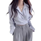 Весенняя модная сексуальная рубашка, тренд сезона, французский стиль