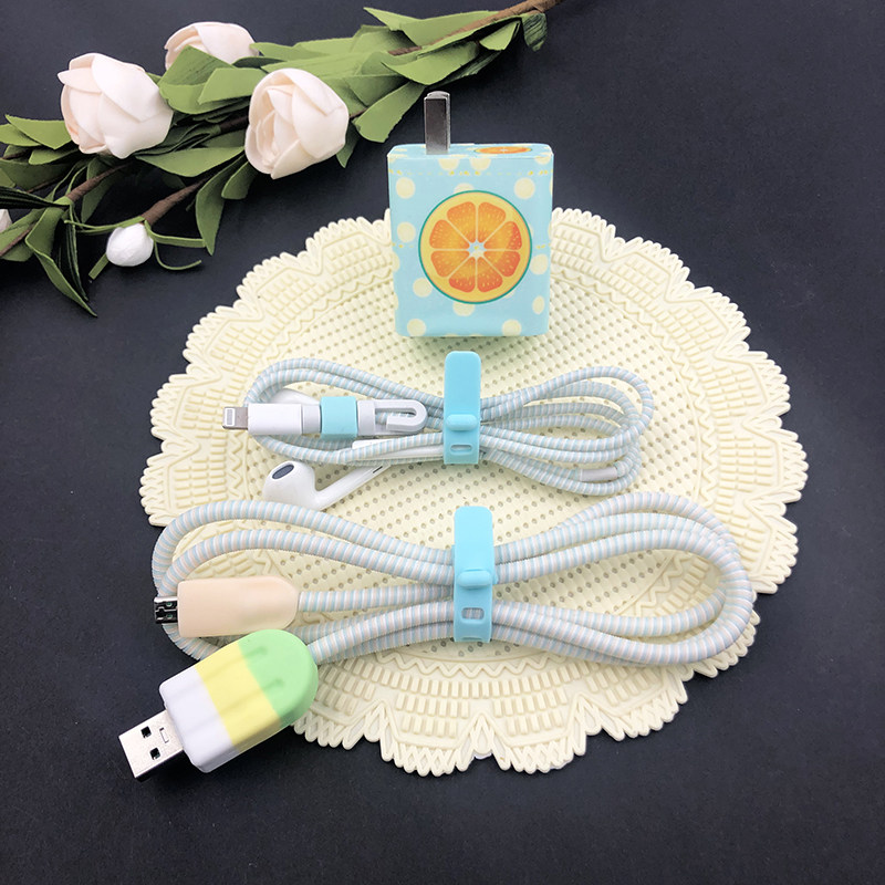 Applicable Huawei mate20Pro P30Pro data line protective sleeve charger sticker headphone protective wire rope