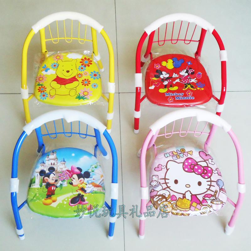 Baby chair Children's small chair call chair has a low bench with a backrest with a loud iron chair sitting chair child dining chair