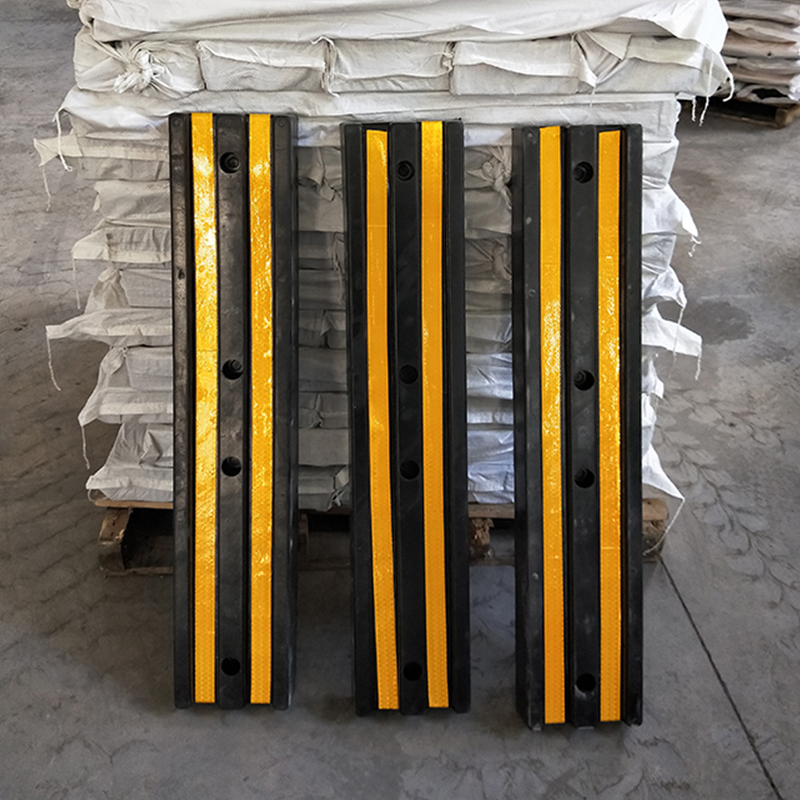 Two-film anti-collision strip rubber reflective protective wall corner anti-collision block dock anti-collision pad warehouse logistics wall anti-collision board