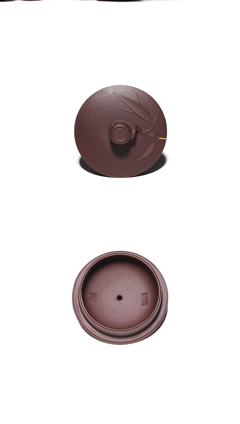 Mingyuan tea pot of yixing it pure manual undressed ore old purple clay teapot the six - party coloured drawing or pattern for private use tea set