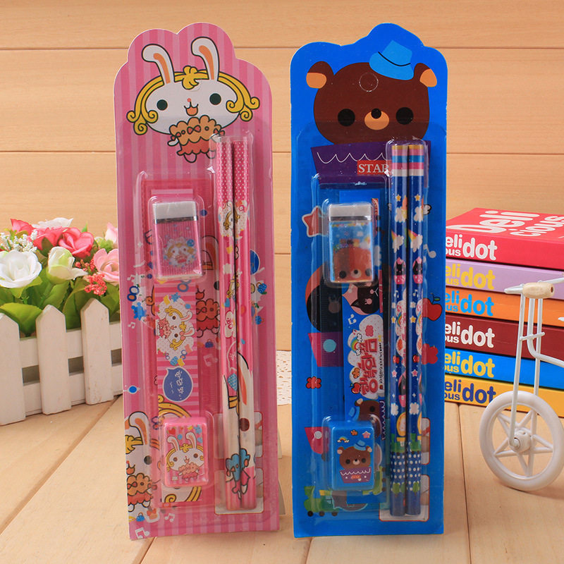 Student stationery five-piece set kindergarten children's birthday gift prize special sale small gift gift wholesale