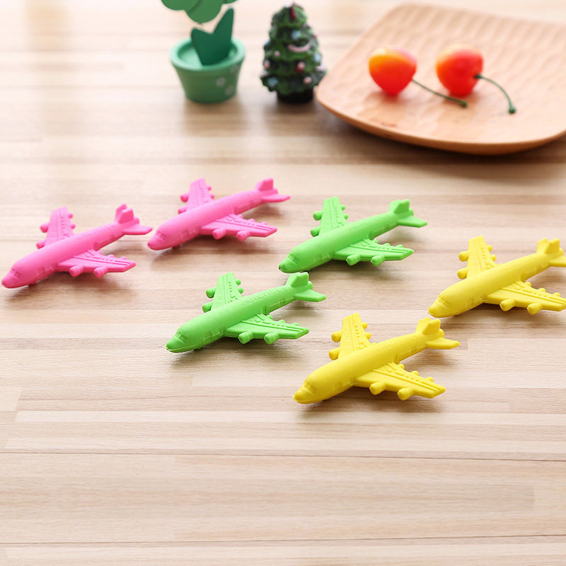 Creative cartoon rubber erase aircraft styling Kindergarten Children's Gift Little Prize Student stationery learning supplies