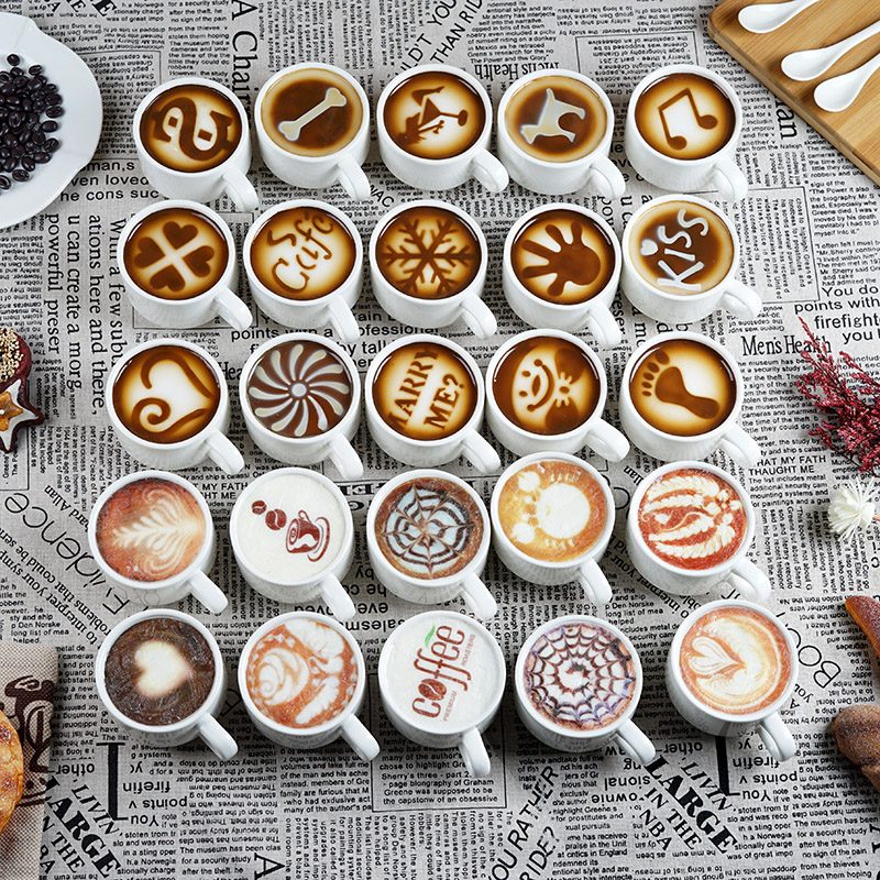 Simulation lahua coffee model western food fake fancy mocha cup cafe display decorations food soft props
