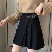 Spring and summer large size pleated skirt skirt summer 2021 new fat mm Korean version high waist thin A-line skirt short skirt women