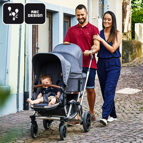 Фан -фанат Лин Чиии, Вейки, тот же немецкий ABC High -Landscape Twin Cart Cart, двое или три новорожденного могут лечь