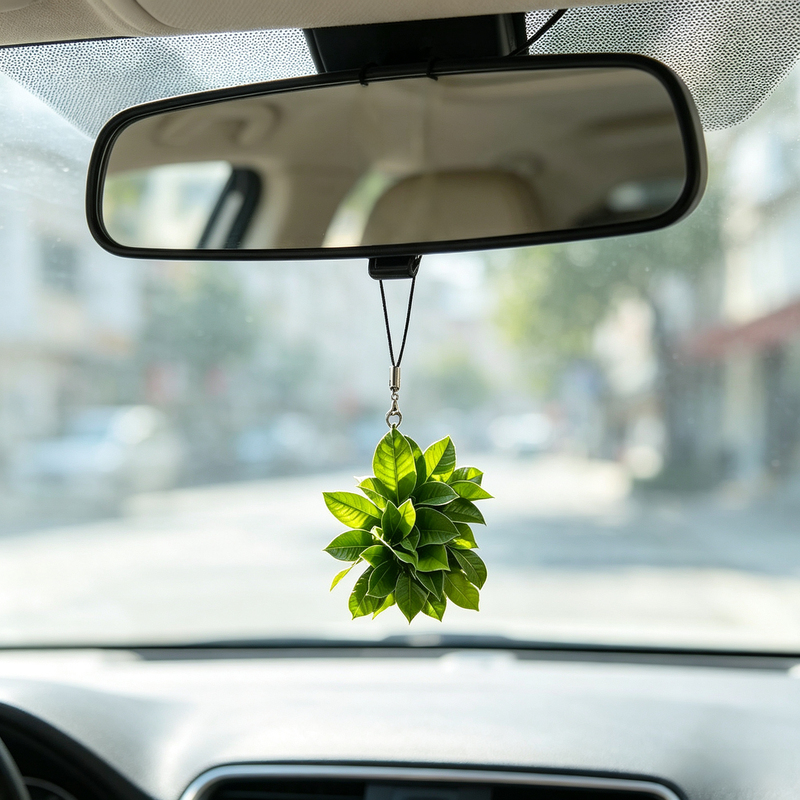 Grapefruit Leaf Pendant Car Ornament to Ward Off Bad Luck, Lucky Backpack Keychain, Niche Portable Safety Charm Grapefruit Leaf Pendant Car Ornament to Ward Off Bad Luck, Lucky Backpack Keychain, Niche Portable Safety Charm