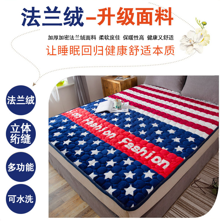 Mùa đông ấm nệm bảo vệ nệm 1,5m nệm là ký túc xá đơn flannel 1,8m nệm đôi nệm giường đệm sưởi điện