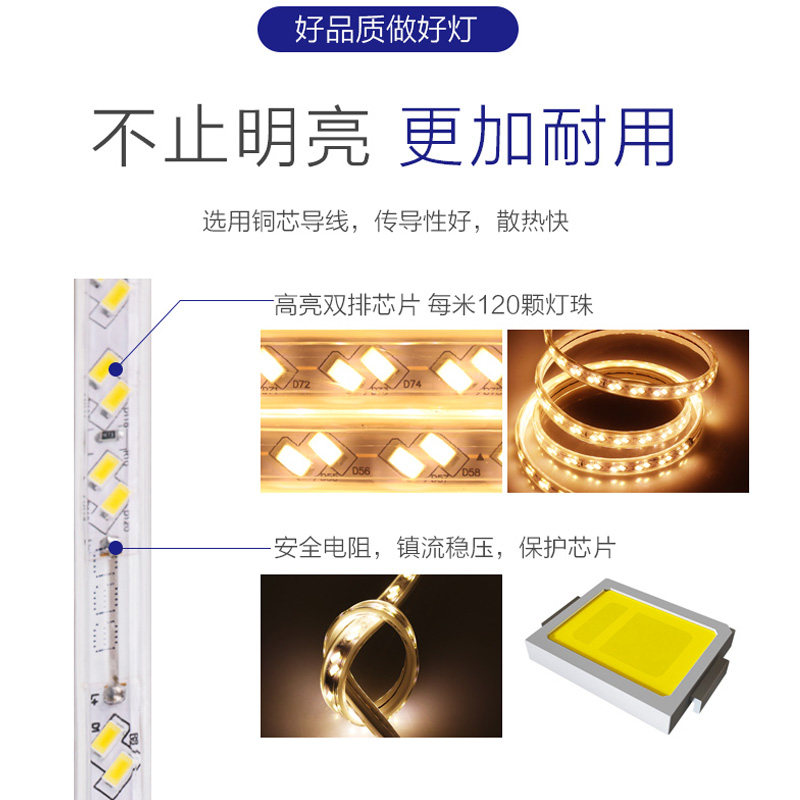 100 m INSTALLED LED LIGHT WITH STRIP TRICOLOUR COLOR CHANGING LIGHT LIVING ROOM SUSPENDED CEILING DECORATION LINE LAMP SUPER BRIGHT OUTDOOR WATERPROOF SOFT LIGHT STRIP