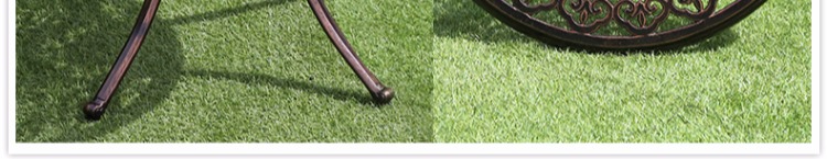 Bàn nhôm đúc ngoài trời Châu Âu sân ngoài trời giải trí bàn ăn bằng đá cẩm thạch và ghế ban công sắt rèn đồ nội thất ngoài trời - Bàn ghế ngoài trời / sân ghế ban công chung cư