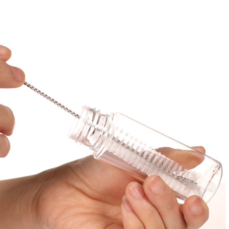 Dispensing bottle brush milk bottle straw cup glass dropper and other small pipe special straw brush small brush plastic bottle