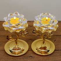 Candle candle holder Butter Lamp Lamp holder for Buddha Lotus lamp holder Lotus holder Lotus holder Lotus holder Candle base for Buddha lamp home