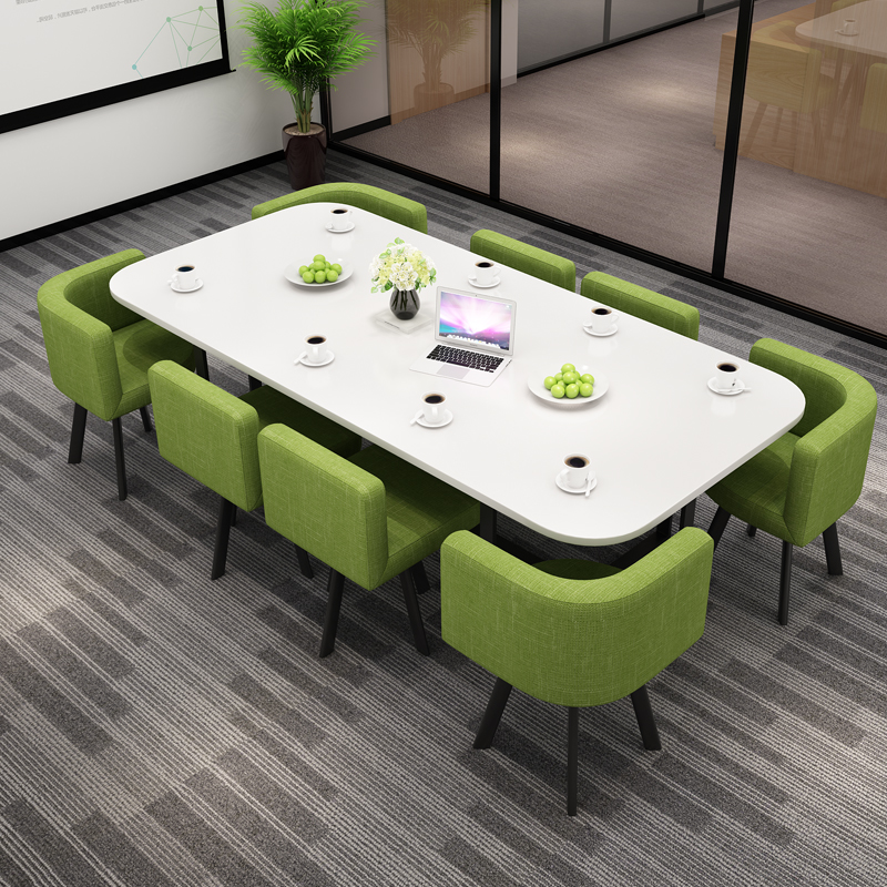 Nordic Conference Table Simple Modern Lounge Browsing Room Reception Negotiation Table Staff Training Office Strip Table And Chairs