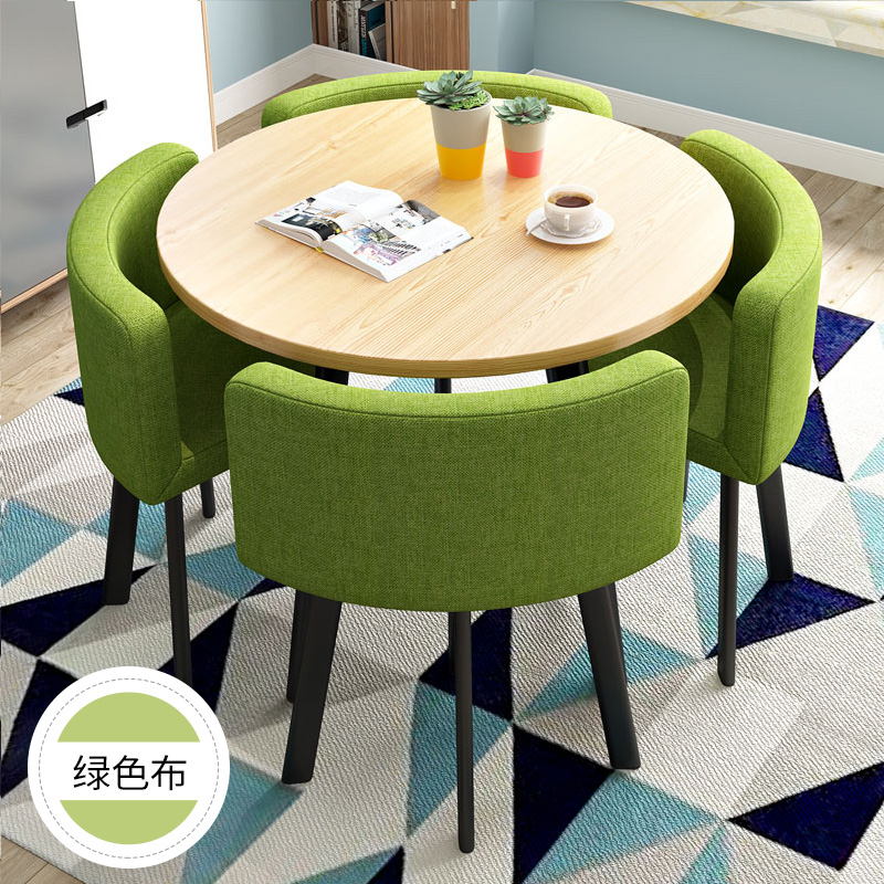 Minima talks table and chairs portfolio reception desk shop guests table and chairs office sales office for leisure small round table dining table-Taobao