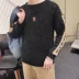 Thương hiệu Tide Nhật Bản Áo len nam và nữ Cặp đôi Little Red Heart Love Heart Sweater Pure Wool Sweater Jacket dài tay đồ đôi nam nữ Cặp đôi áo len