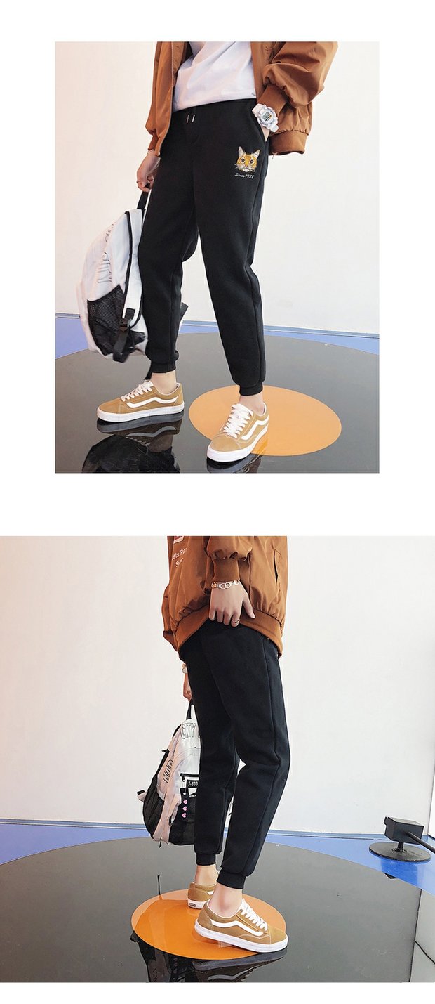 Siêu cháy quần thủy triều thương hiệu overalls nam chín điểm Phiên bản Hàn Quốc của xu hướng hip hop thể thao quần âu chân quần áo nam hàng hiệu