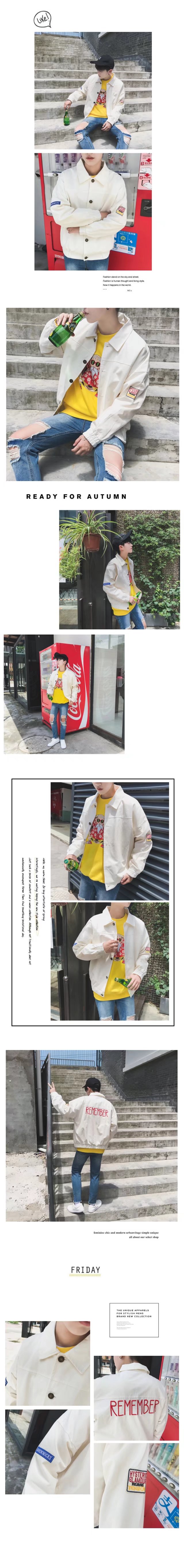 Mùa xuân và mùa thu mỏng áo khoác nam sinh viên Nhật Bản Hàn Quốc bf Harajuku lỏng màu hồng áo khoác xu hướng đẹp trai hoang dã áo sơ mi áo ghi lê