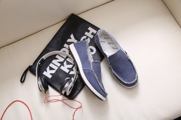 Giày vải Bắc Kinh cổ nam mùa hè đế thấp đế bệt một đôi giày lười giày vải thời trang giày thường - Giày thấp giày sneaker nam chính hãng