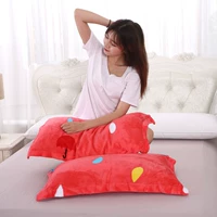 Vỏ gối Một cặp nhung 48 * 74cm nhung dày mùa thu và nhung mùa đông cộng với chăn nhung flannel gối gối vỏ đỗ