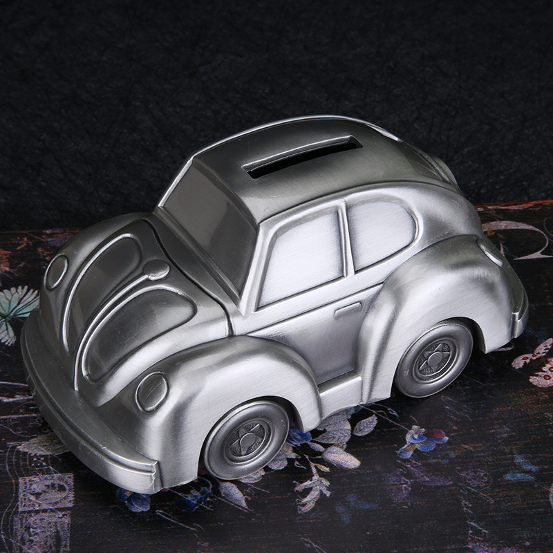 Retro-European-type zinc alloy Process Car Deposit Money Pot Creative Storage Wiring Correct phase switch Illustration