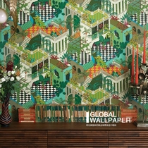 UK original imported wallpaper 105 4017 4018 Miami dream country City Garden wallpaper