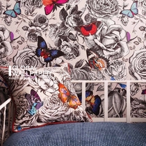 English wallpaper OsborneLittle butterfly Verdanta pure paper wallpaper W6592-01-02