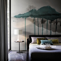 Italy Wall Deco Cloud Italian Cloud Watercolor wallpaper New Chinese mural 4 23x3 meters