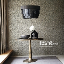 British original imported Sanderson wallpaper EBRU English minimalist dark flower pattern living room bedroom wallpaper