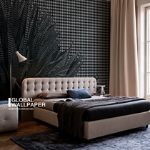 Italy Wall Deco wallpaper Modern simple black and white houndstooth wallpaper