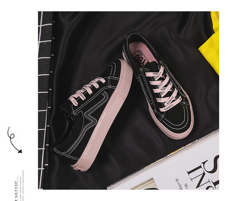 Mùa xuân 2018 giày vải mới của phụ nữ giày hoang dã Giày vải ulzzang Harajuku phiên bản Hàn Quốc của đôi giày nhỏ màu trắng giày sinh viên giày vnxk