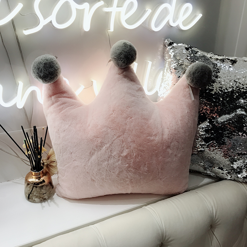 Ins thỏ thỏ nhung mềm tình yêu trăng năm cánh sao bóng gối đầu giường gối trang trí với lõi sofa đệm Gối hình thú cho bé
