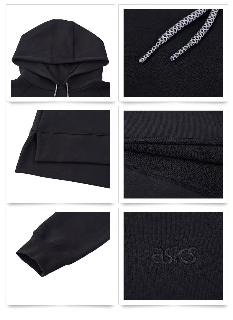 ASICSTIGER người đàn ông giản dị và phụ nữ đan áo len trùm đầu dài tay áo thun áo AT16048 hoodie đẹp