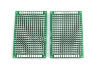 Tin plate High quality green oil board Universal board Experimental board hole board Double-sided test board PCB board 4*6cm Single price