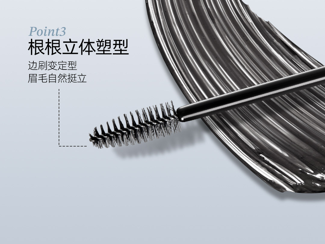 【中國直郵】小奧汀 雙頭塑形眉筆野生眉砍刀眉筆 01高智灰黑