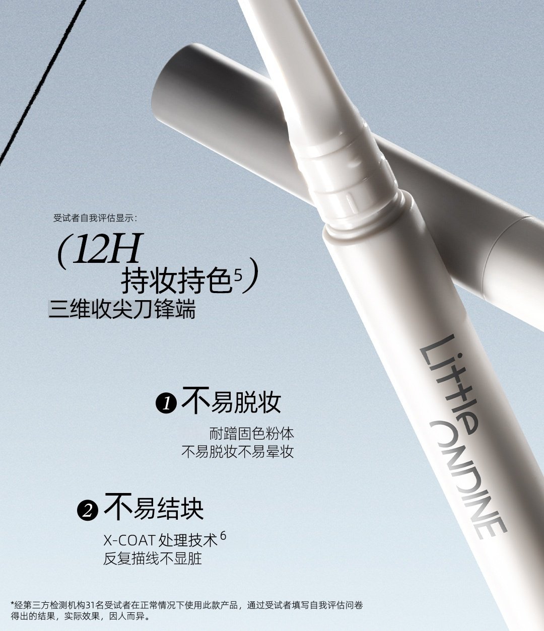 【中國直郵】小奧汀 雙頭塑形眉筆野生眉砍刀眉筆 01高智灰黑