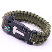 Survival umbrella rope bracelet outdoor five-in-one multifunctional 7-core umbrella rope braided life-saving bracelet emergency survival rope