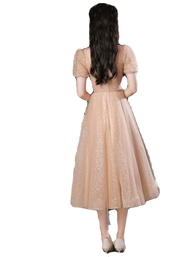 Элегантное вечернее платье, изысканный стиль, французский стиль