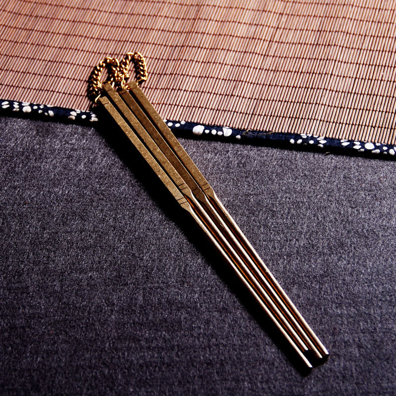 Pure Handmade Brass Chopsticks Clip Carbon Copper Chopsticks Clip Charcoal Olive Carbon Umene Walnut Carbon Tea Duct Accessories Charcoal Stove Accessories