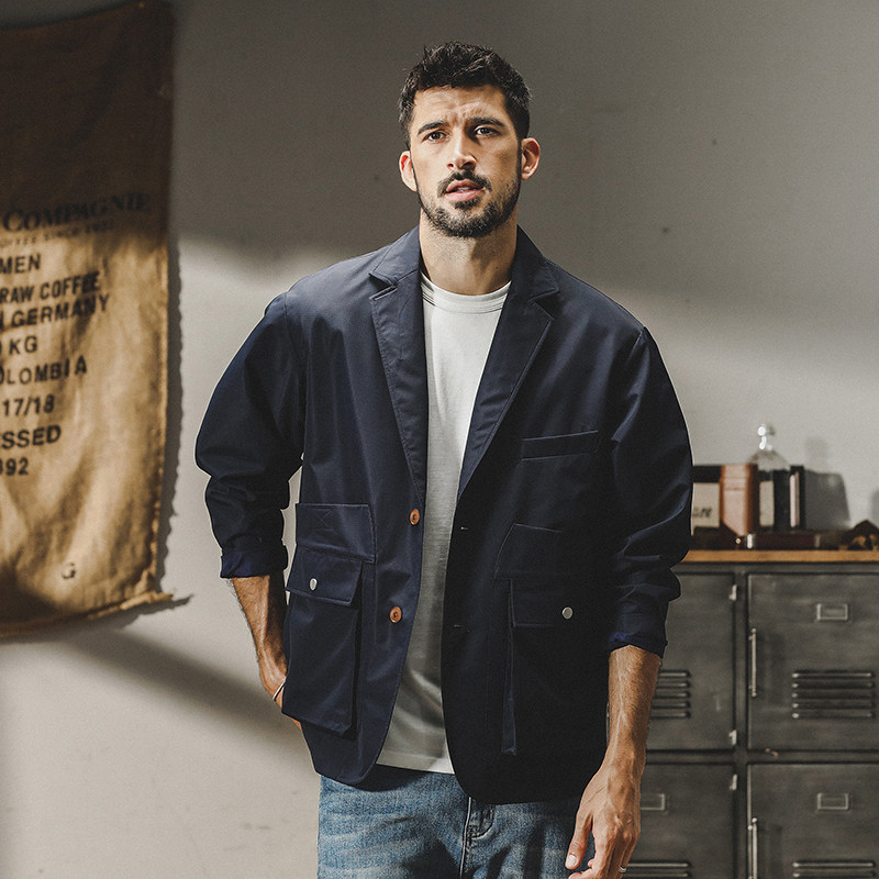 Light Outdoor Waterproof Casual Suit Jacket Male Spring Autumn Style City Outdoor Commuter Tide Card Function Fall Jacket Man-Taobao