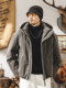 American retro high fluffy 90 white duck down hooded down jacket men's new winter thickened warm jacket