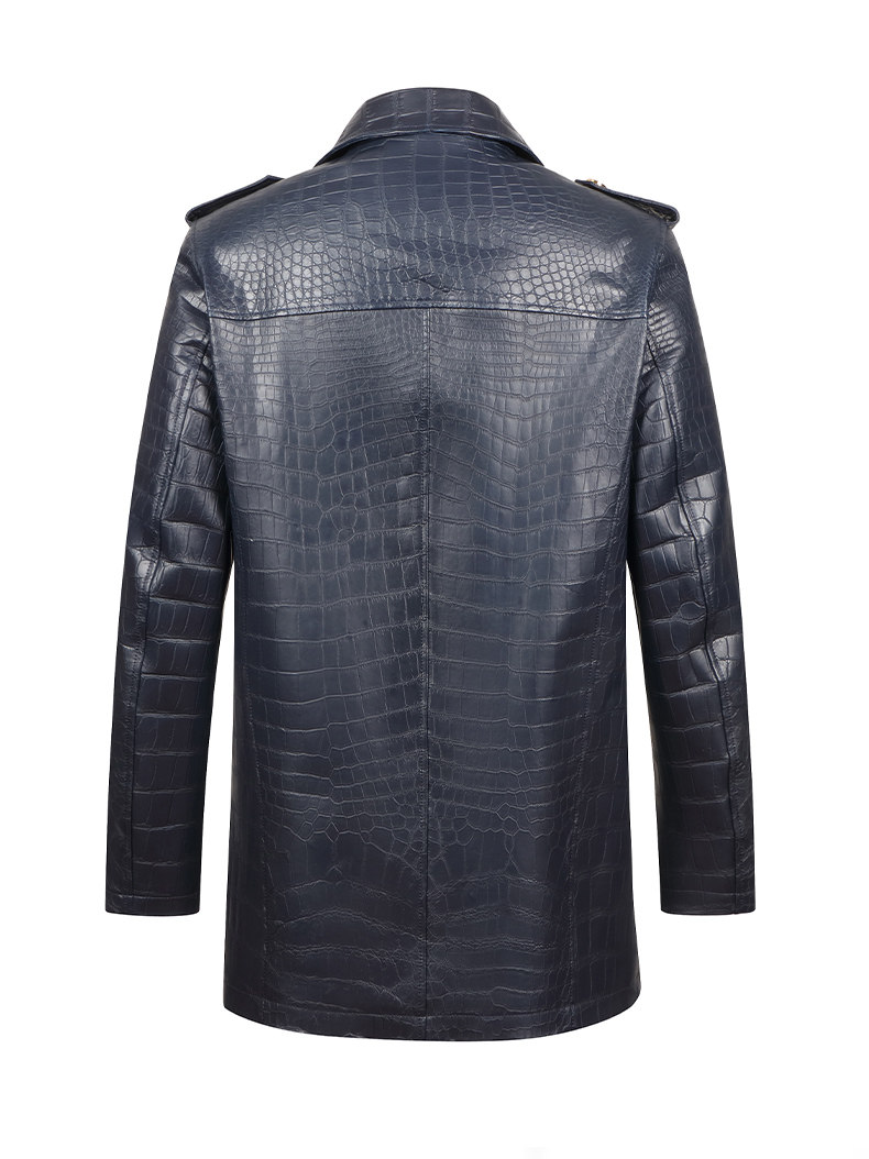 Муни/Муйя Роскош-Крокодил импорт крокодила дерма мужской одежды Shiguli Luxury пальто пальто 