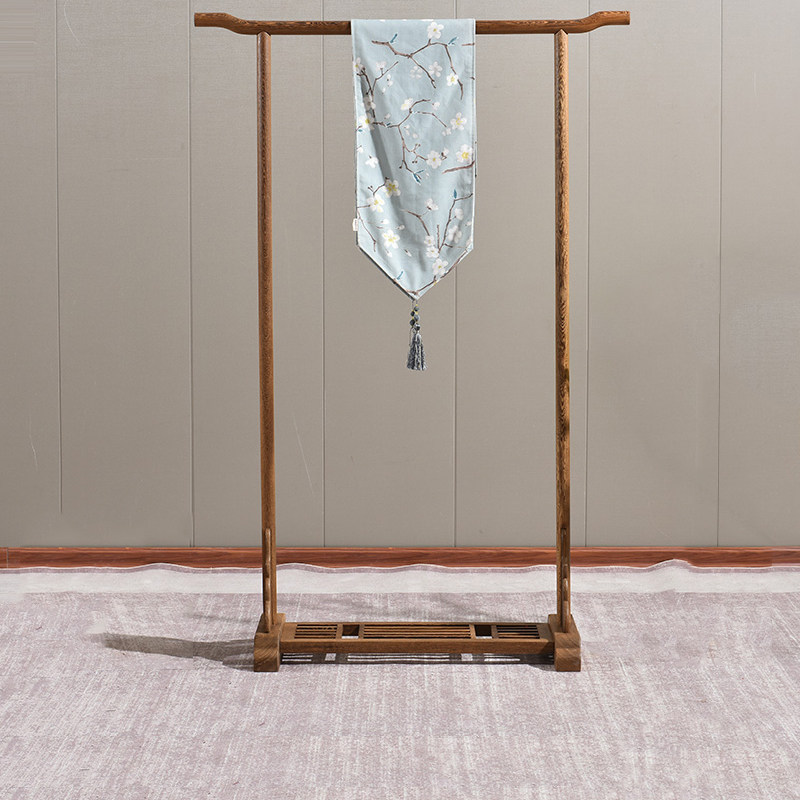 Red Wood Furniture Clothing Hat Rack Ground Solid Wood Bedroom Hung Hanger Chicken Wings Wood Living Room New Chinese Genguan Hanger Home