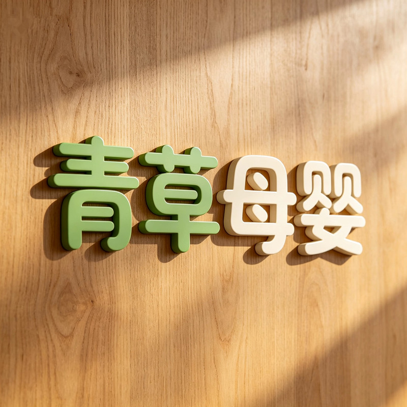 青草母婴优品的LOGO