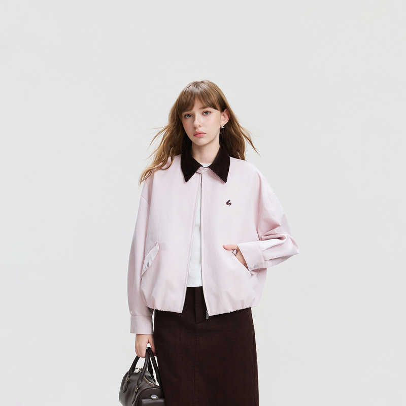 Hoa High-End Color-Block Workwear Jacket for Women, Spring and Autumn 2026 New Style, Loose Fit, Slimming, Casual, Versatile Jacket Top Hoa High-End Color-Block Workwear Jacket for Women, Spring and Autumn 2026 New Style, Loose Fit, Slimming, Casual, Versatile Jacket Top