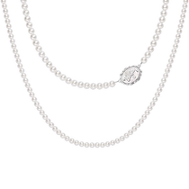 Barbie cooperation model] HEFANG He Fang Barbie cake long necklace light luxury birthday gift sweater chain
