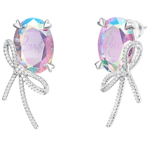 HEFANG Barbie Aurora Ribbon Earrings Earrings Birthday Gift for My Girlfriend Light Luxury ds