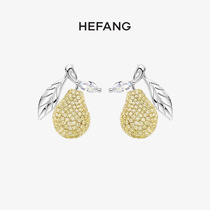 HEFANG He Fang jewelry Sydney earrings 925 sterling silver female senior sense designer earrings jewelry